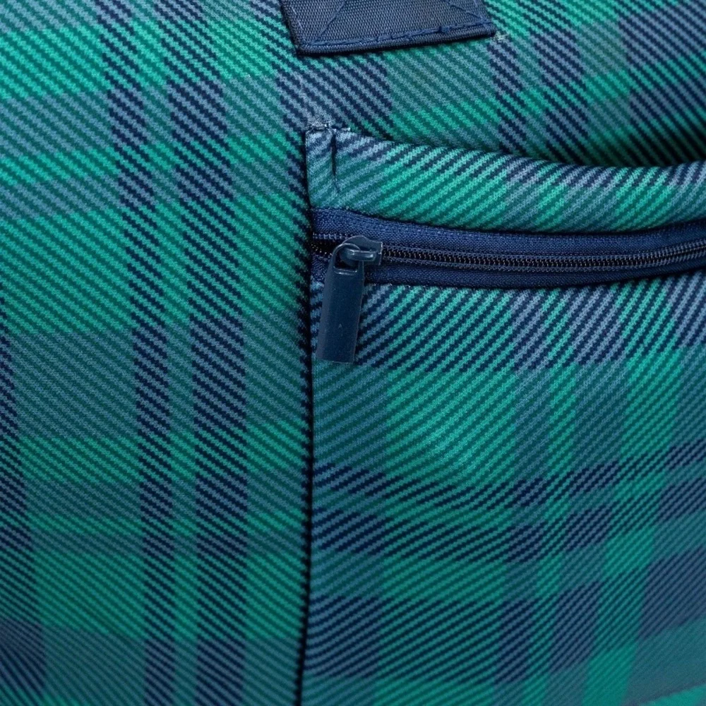 NEW Mytagalongs Plaid Tote Weekender Bag